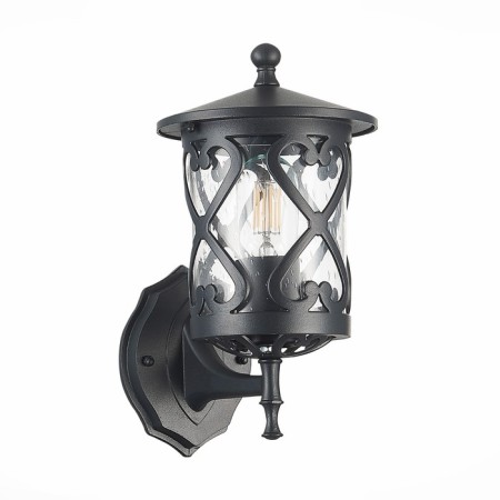 Street wall lamp ST LUCE. SL085.401.01. Lorne. 1x60 W, E27, 15.5x28 cm, black color-5