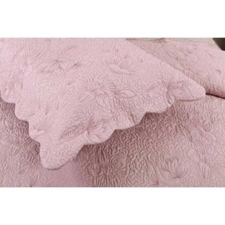 A set with a blanket "Daisy", size 230x250 cm, 50x70 cm - 2 pcs, color of the powder-2