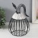 Vazon Metal souvenir, ceramics "Pumpkin with a leaf" Black with white 14.3x14.3x21 cm
