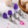 Set of confectionery share, 10 items: nozzles 6 pcs, adapter with a cap, 2 adapters, clamp for a bag