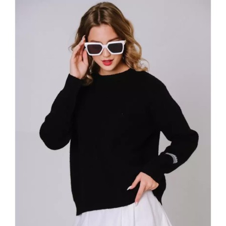 Women's sweater, black color, size 44-48 (One size)-3