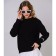 Women's sweater, black color, size 44-48 (One size)