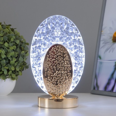 Table lamp sensory "Landis" LED 3W 3000-6000K USB AKB Dimmer gold 9.5x13.5x22 cm 102220-1