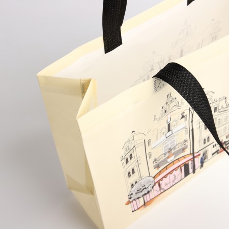 Bag without fastening, beige color-2