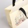 Bag without fastening, beige color