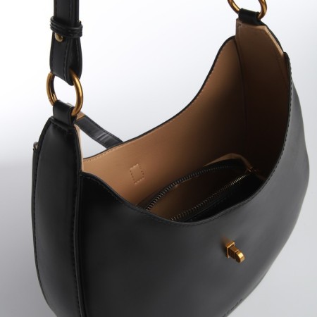 Female bag Textura, cosmetic bag, medium size, black color-7