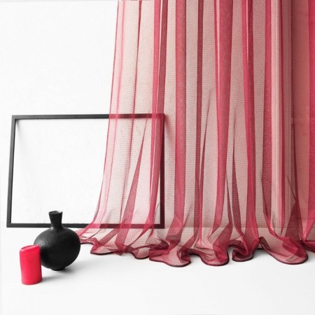 Tulle "Story", size 300x270 cm, burgundy color-1