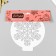 Plastic stencil "Snowflake" d14
