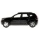 Metal machine Renault Duster, 12 cm, opening doors, inertial, black color