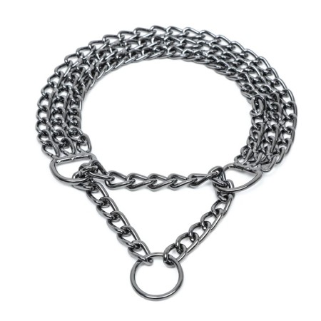 Collar - half -knitwear three -row, 40 cm, wire thickness 2 mm, black-1