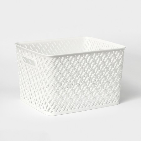 Storage basket "Book", 34.5 × 30 × 22.5 cm, white color