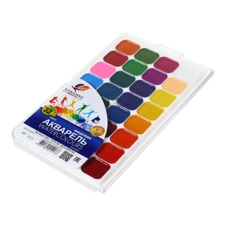 Watercolor "Ray" classics, 32 colors, without brush-5