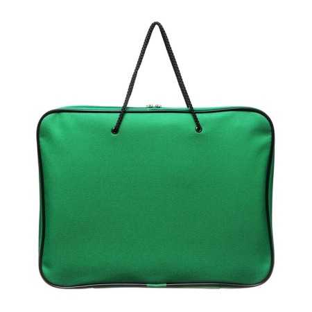 Folder with handles Textile A4, 340 x 260 x 20 mm, "Office" 1Sh42 "Lux", inner pocket, green-3