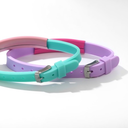 Bracelets "Demetrons" Silicone, Love, Mix color, 20 size-1