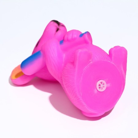 Brying toy "mouse" for dogs, 9 cm, pink-4