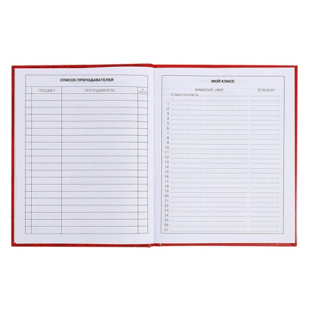 Diary for grades 5-11, 48 sheets of "Russian schoolchildren No. 3", solid cover, glossy lamination, block 60 g/m2-5