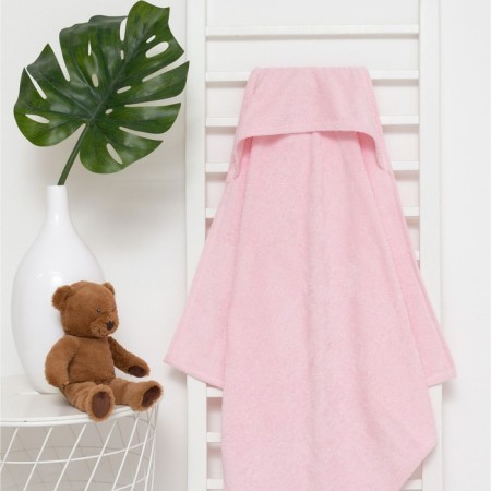 Toward Tensor Corner I am 85x85 cm, peach-pink color, 100% cotton, 320 g/m-2