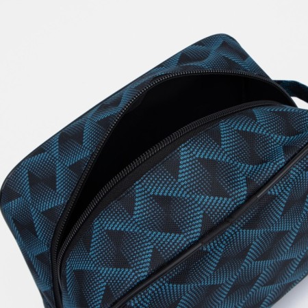 Cosmetic bag with lightning, dark blue color-2