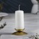 Gadal N "Gadal N" metal per candle, 7.3x3 cm, gold
