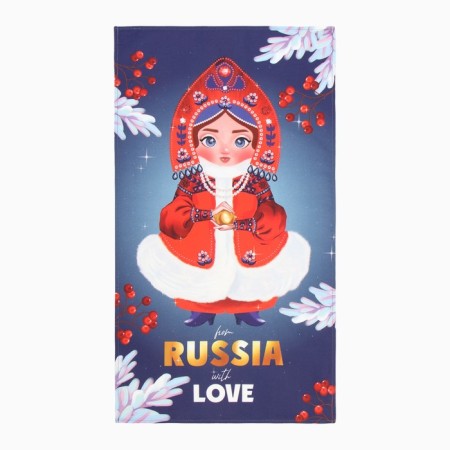Ethel towel "From Russia with Love" 40x73 cm, 100% HL, sarzha 190 g/m2-1