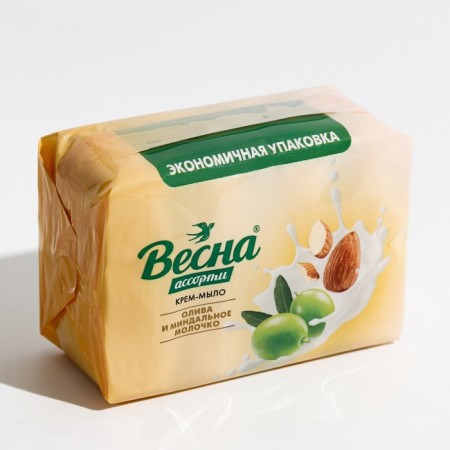 Tuale soap "Spring", olive and almond milk, 300 g