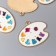 Decor for creativity Metal "Palette" gold, enamel 2.3x2.8 cm