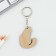 Key keychain wooden "Libra", cat, 4.5 x 6 cm
