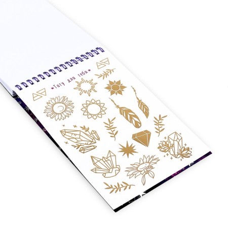 Notepad for Neo Stars with stickers and translated tattoos "Sun"-5