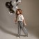 Elegant pants for girls KAFTAN Size 36 (134-140 cm), silver