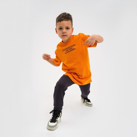T-shirt Children's KAFTAN "Trendy" R.36 (134-140), Orange-3