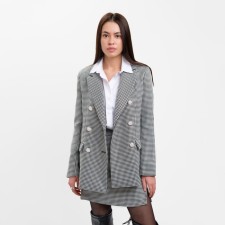 Jacket female double -breasted mist p. 42, black/white