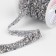 Thermocleic rhinestones, width - 15 mm, 4.5 ± 0.5 m, silver color