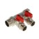 Collector Valtec, with taps, 3/4 "x 1/2" 2 exits, with external thread