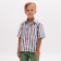 Minaku boy: Cotton Collection, brown/white color, height 98 cm