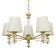 Chandelier 1091/5GD 40W E27 gold 60x60x38-78 cm Bayerlux