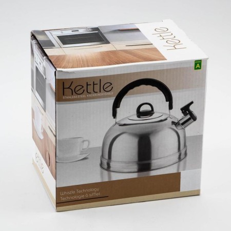 A kettle with a stainless steel whistle "family", 2.5 l, chrome -colored color-5