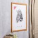 Photo frame 40x50 cm (2503) wood (plastic screen)