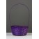 Wicker basket 20 x 20 x 9 cm, handle h = 25 cm, purple