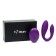 Vibrator for steam oats, flexible, silicone, remote control, purple