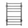Electric towel "Dvin" S Plaza Neo, 800x500 mm, Dimmer Square, Black