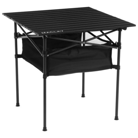 Tourist Maclay table, 70x70x70 cm, with an organizer, black color-5