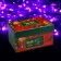 Garland “thread” 10 m, IP44, white thread, 100 LED, purple glow, 8 modes, 220 V