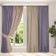 Set of curtains "Canvas", size 200x270 cm, 2 pcs, color purple beige