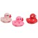 A set of rubber toys for the bath "Ducks Luffi Mini", 3 pcs, crush me