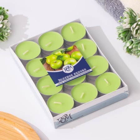 A set of tea candles aromatic "Green Apple", 24 pcs-3