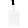 Baig-carman is vertical, transparent, plastic, external 112x68mm, internal 85x54mm, tape 80x1.5cm.