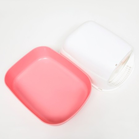 Domik toilet 43 x 32 x 28 cm, white-pink-4