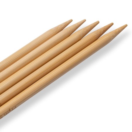 Knitting needles, bamboo, 5.5 mm/20cm, 5 pcs-2