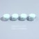 Storage set, 6 items, 10 ml, transparent/green color