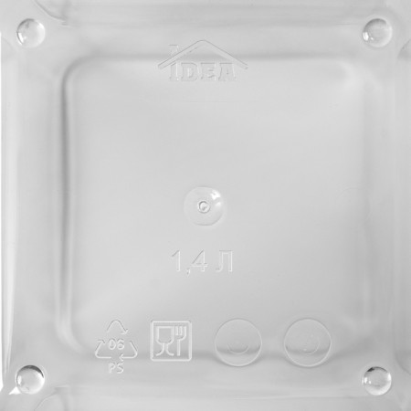 Container for bulk products "Step", 1.4 l, 10 × 10 × 21 cm, white color-3